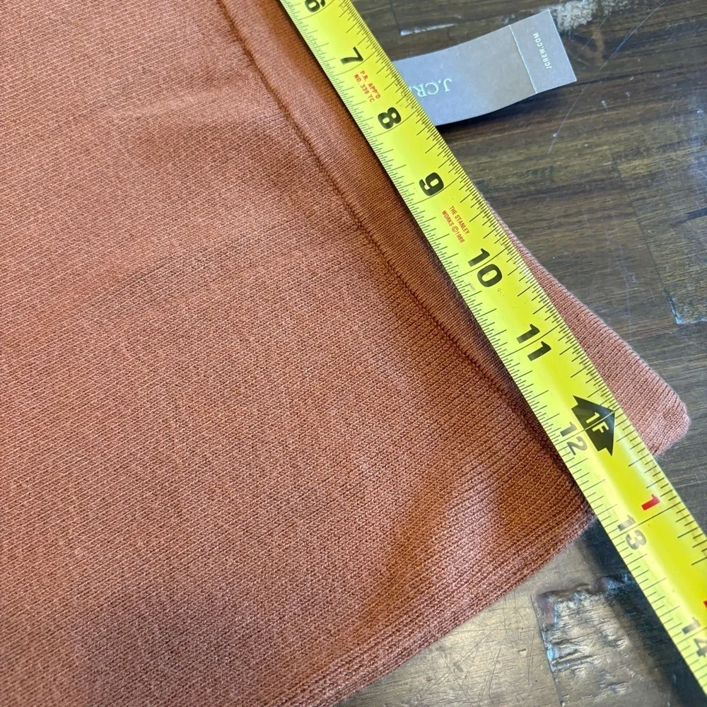 J. Crew Midi Tube Sweater Skirt Burnished Pecan XS NWT Knit Stretch Pencil